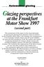 Glazing perspectives. at the Frankfurt Motor Show 1997 (second part) Automotive glazing