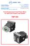 TMF 500. Fixed Displacement Axial Piston Motor for Open and Closed Loop System MANUFACTURING THE PRODUCTION LINE OF HANSA-TMP
