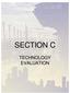 SECTION C TECHNOLOGY EVALUATION