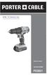 20v Max* 1/2 Lithium Drill / Driver. Instruction manual CATALOG NUMBER PCC601