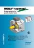 ROBA -topstop. Brake systems for gravity loaded axes.   ROBA-stop