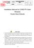 Installation Manual for LONGI PV Solar Modules