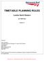 TIMETABLE PLANNING RULES