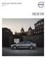 PRICE AND SPECIFICATION Model Year 2018 Edition 2 VOLVO S90