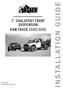 AEV30243AK Last Updated: 05/01/18. 3 Dualsport front suspension ram truck 2500/3500 INSTALLATION GUIDE