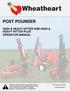 POST POUNDER HIGH & HEAVY HITTER AND HIGH & HEAVY HITTER PLUS OPERATOR MANUAL