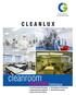 cleanroom C L E A N L U X LIGHTING Catalogue l Pharmaceuticals & Healthcare l Controlled Environments l Optics & Precision Printing