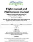 Flight manual and Maintenance manual