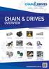CHAIN & DRIVES OVERVIEW CHAINANDDRIVES.COM.AU MOTORS & BRAKES GEARBOXES DRIVES & CONTROLS DRIVE ASSEMBLIES COUPLINGS BELTS & PULLEYS BEARINGS