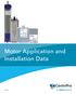 Motor Application and Installation Data