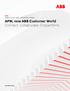 APW, now ABB Customer World Connect. Collaborate. Outperform.