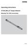 Operating Instructions. STAHLWILLE Torque Wrench. Manoskop No 730D Service/Series