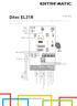 Ditec EL31R Installation Manual for control panel for 24V automations with built-in radio.
