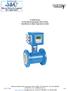 F-3200 Series In-line Electromagnetic Flow Meter Installation & Basic Operation Guide