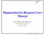 Magnetoelectric Response User Manual