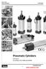 Pneumatic Cylinders.   P1D Series. According to ISO, VDMA and AFNOR. P1D Series. PDE2612TCUK Linear Actuators