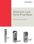 Electronic Lock Parts Price Book. Effective February 18, 2019