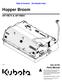 Hopper Broom AP-HB74 & AP-HB PK Parts Manual. Copyright 2018 Printed 11/30/18