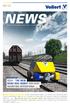 NEWS 2017 ISSUE. VLEX THE NEW ROAD-RAIL ROBOT FOR EASY SHUNTING OPERATIONS > page 2
