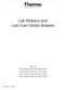 Lab Rotators and Low Cost Orbital Shakers
