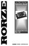 Instruction Manual. 2-ph Stepping Motor Driver RD-122 RORZE CORPORATION