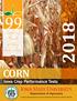 CORN Iowa Crop Performance Tests Department of Agronomy