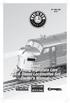 /13. Lionel Neil Young Signature Line F3A-A Diesel Locomotive Set Owner s Manual. Featuring