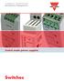 CARLO GAVAZZI Automation Components. Switch mode power supplies