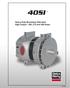 Heavy Duty Brushless Alternator High Output - 240, 275 and 300 Amps