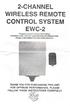 2-CHANNEL WIRELESS REMOTE CONTROL SYSTEM EWC-2