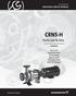 CRN5-H. Parts List & Kits. GRUNDFOS IndustrIal service Manual. contents