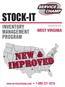 STOCK-IT. New & Improved INVENTORY MANAGEMENT PROGRAM Updated July 2014 WEST VIRGINIA