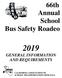 66th Annual School Bus Safety Roadeo
