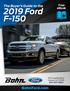 2019 Ford F-150. BohnFord.com. The Buyer s Guide to the. Free ebook. The Buyer s Guide to the 2019 Ford F-150