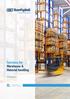 Solutions for Warehouse & Material handling. Intralogistics MARKETS & APPLICATIONS