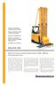 Electric transverse seat / bi-lateral stacker ( kg) with telescopic forks