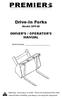 Drive-In Forks. Model DPF48 OWNER S / OPERATOR S MANUAL. Serial Number
