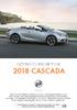 GETTING TO KNOW YOUR 2018 CASCADA. buick.com