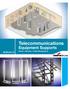 BLTELCO-10. Telecommunications. Equipment Supports Racks Runway Cable Management
