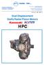 HPC. Dual Displacement Staffa Radial Piston Motors HT 18 / C / 150 / 1007 / E HYDRAULIC COMPONENTS HYDROSTATIC TRANSMISSIONS GEARBOXES - ACCESSORIES
