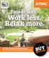 Work less. Relax more.