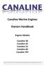 Canaline Marine Engines. Owners Handbook