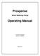Prospense. Operating Manual