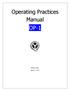 Operating Practices Manual OP-1
