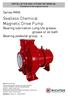Sealless Chemical Magnetic Drive Pump Bearing lubrication: Long life grease, grease or oil bath Bearing pedestal group: 4
