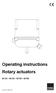 Operating instructions Rotary actuators M135 M140 M150 M180. June 2012 / / EN