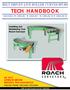 TECH HANDBOOK BELT DRIVEN LIVE ROLLER CURVES/SPURS MODEL 138LRC 196LRC 138LRCS 196LRCS. Installing and Maintaining Your Roach Conveyor