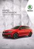 RAPID SPACEBACK PRICING AND SPECIFICATION