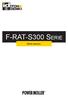F-RAT-S300 Serie. User manual