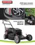 2009 lawn mowers. Carrying on the legacy of QUALITY and INNOVATION. Bringing INNOVATION to the next level. Canada s #1 selling brand.